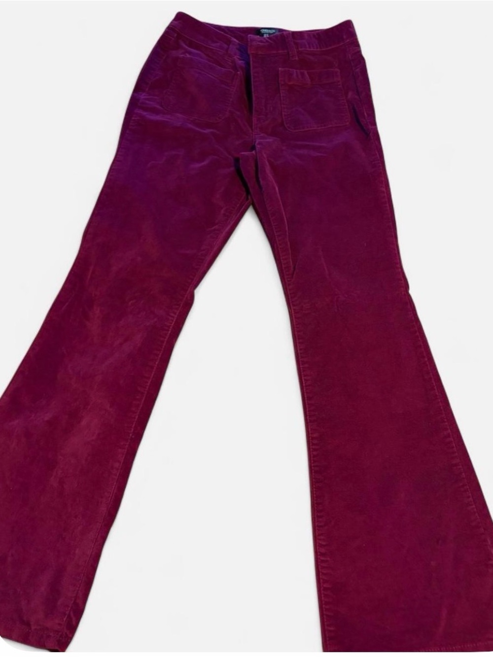 Jones New York Women’s Corduroy Five-Pocket Flare Jeans - Deep Plum Size 8